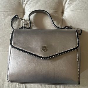 Christian Lacroix Silver Crossbody/Handle 9”x7-3/4”x3-1/2”. Non-smoking home.